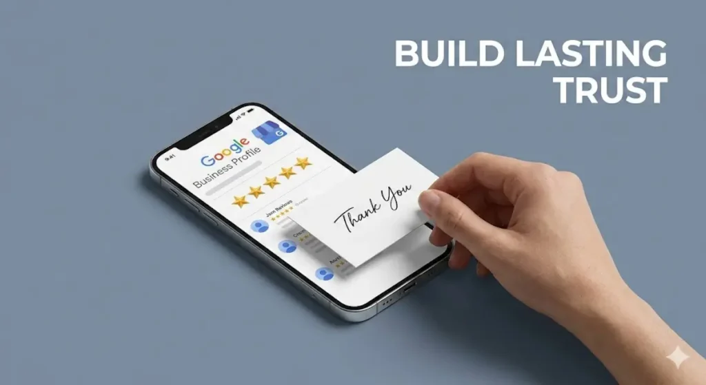 Featured graphic for Norzer's guide on getting more Google reviews for a small business